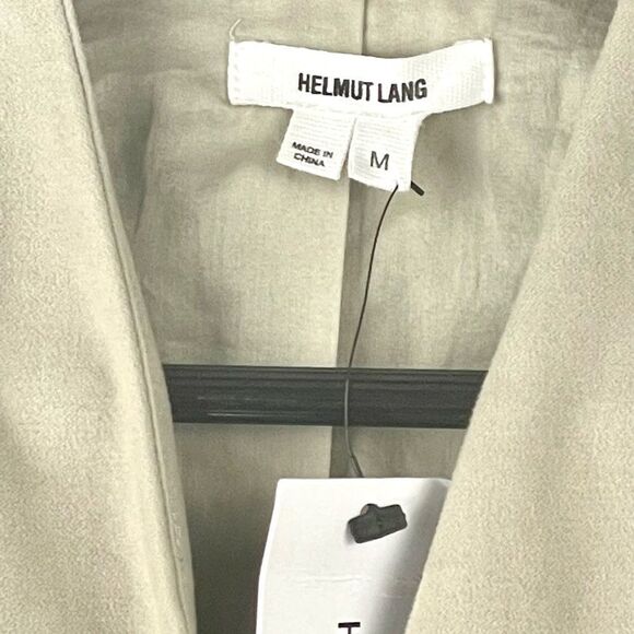 NEW Helmut Lang Neutral Moleskin Asymmetric Zip Jacket Size M - Picture 4 of 5